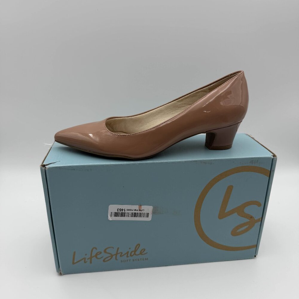 LifeStride Soft System Pumps – Nude Patent – Women’s 9W